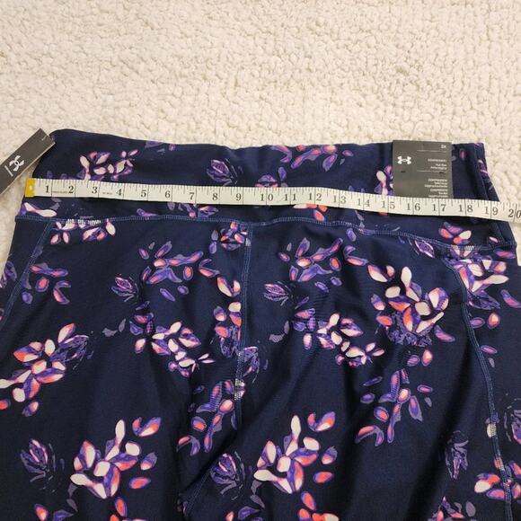 Women's Under Armour HeatGear® Printed No-Slip Waistband Ankle Leggings 2X 3X Ne - Picture 9 of 13